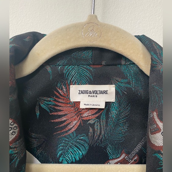 Zadig & Voltaire black jungle blazer - Picture 3 of 4